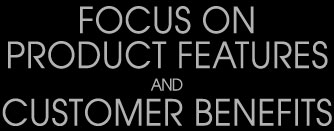 Customer Benefits